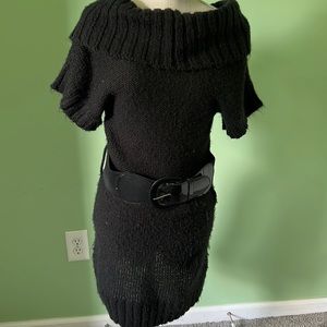 Womens size large black sweater dress